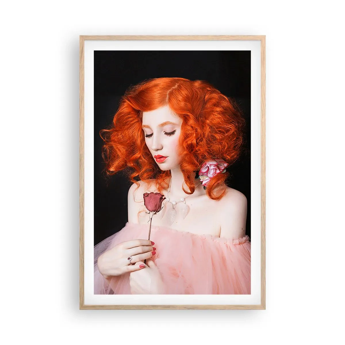 Poster in einem Rahmen aus heller Eiche - Im barocken Stil - 61x91 cm