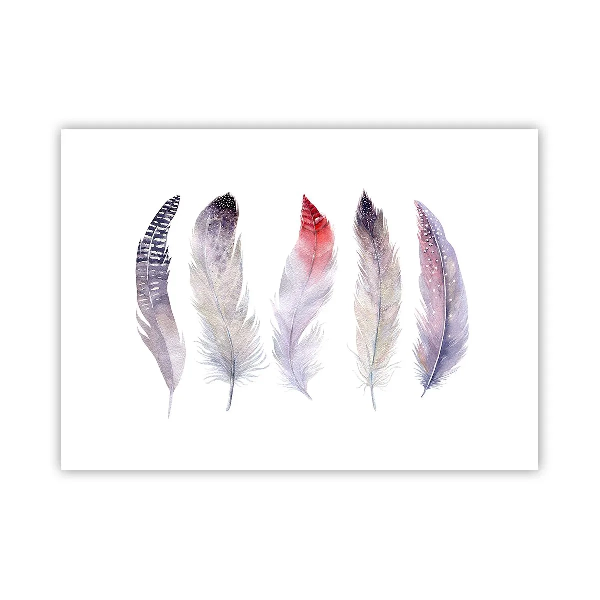 Poster - Zart wie mehrfarbiger Nebel - 70x50 cm