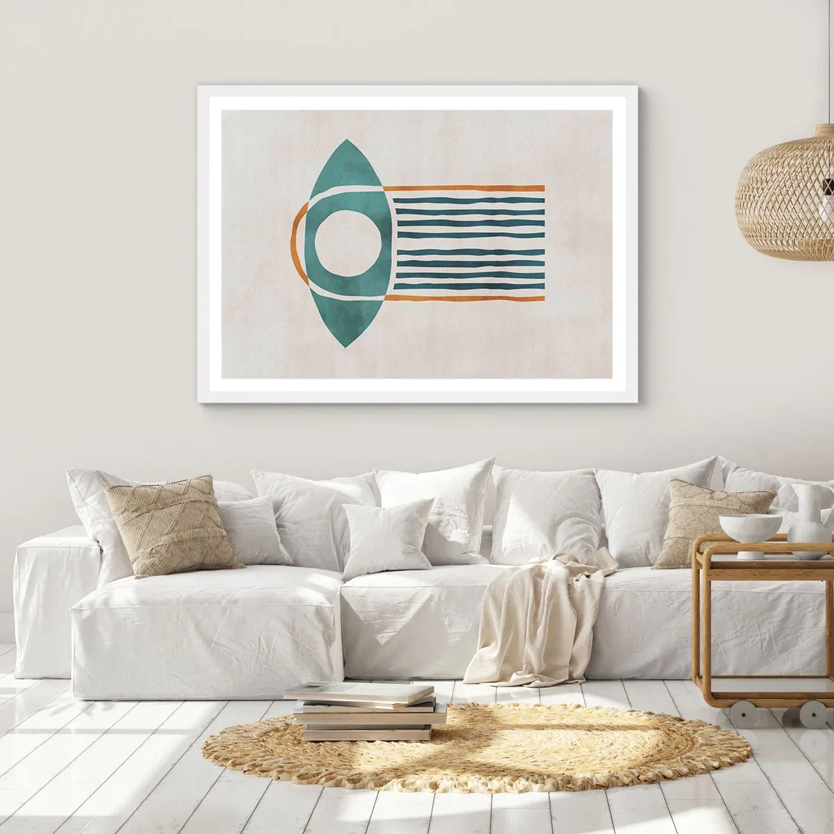 Poster in einem weißen Rahmen - Zeichen und Rituale - 40x30 cm