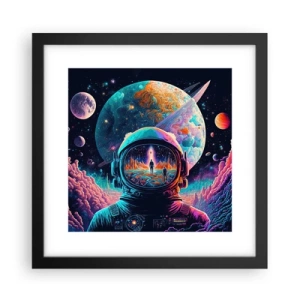 Poster in einem schwarzem Rahmen - Philosophen haben nicht davon geträumt - 30x30 cm