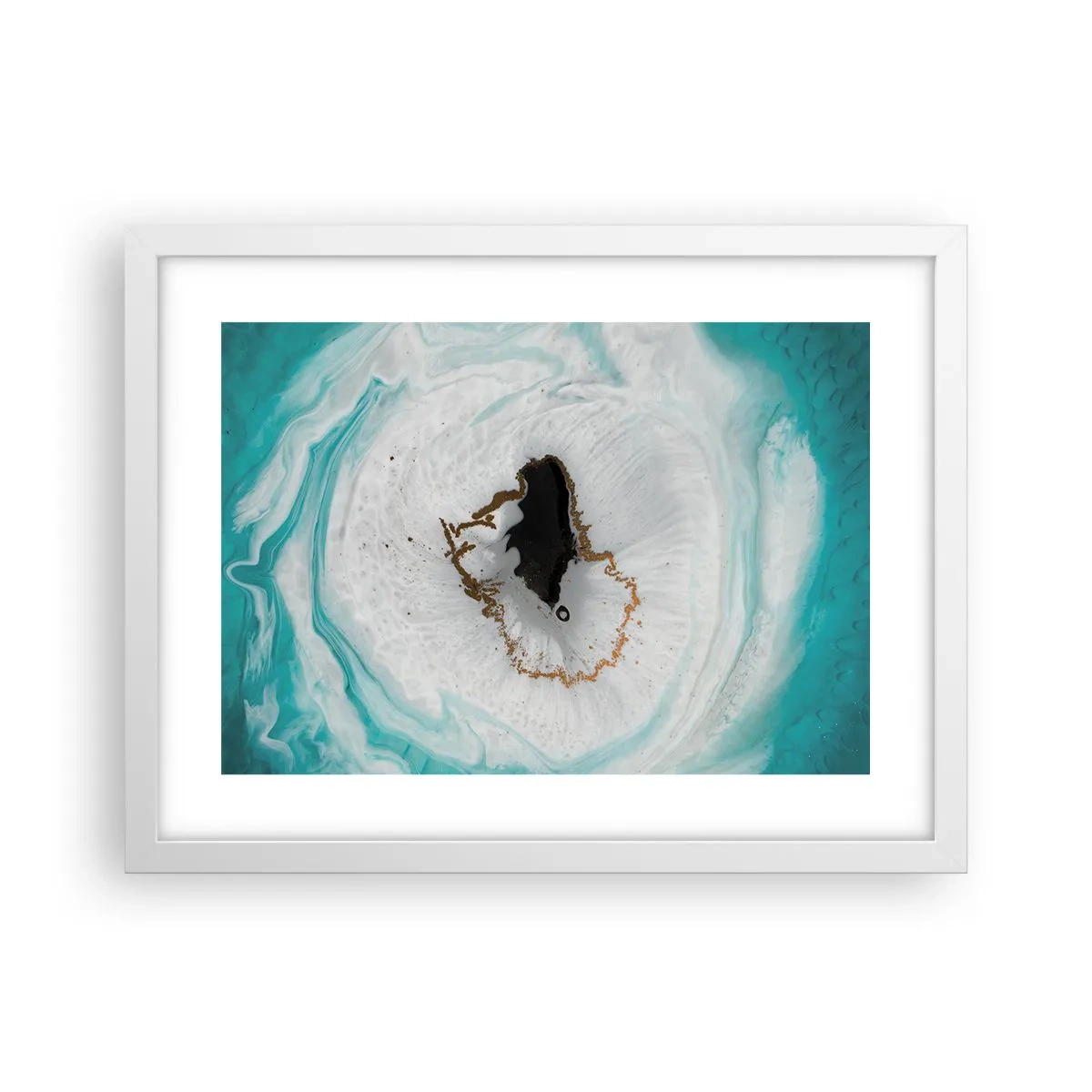 Poster in einem weißen Rahmen - Nach Innen eindringen - 40x30 cm