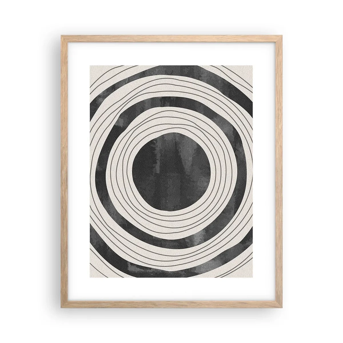 Poster in einem Rahmen aus heller Eiche - Auf den Punkt gebracht - 40x50 cm