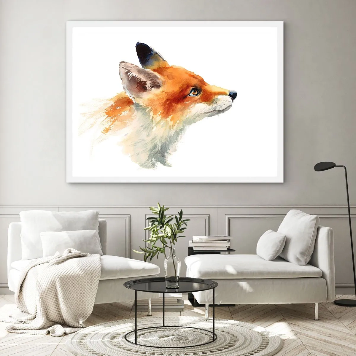 Poster in einem weißen Rahmen - Man kann nie vorsichtig genug sein - 91x61 cm