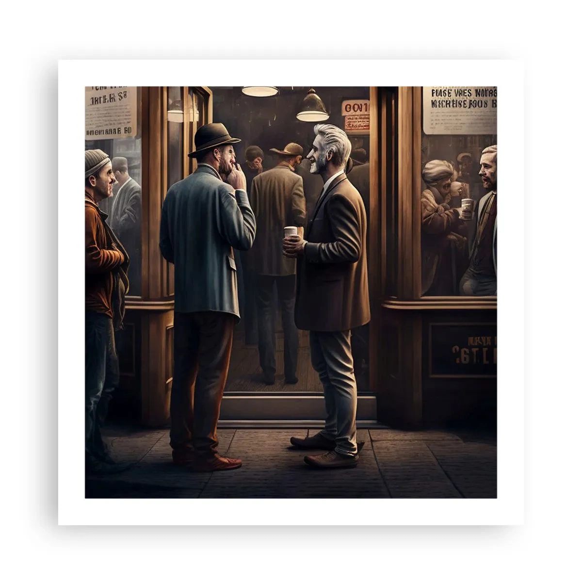 Poster - Gute Zeit des Tages - 60x60 cm