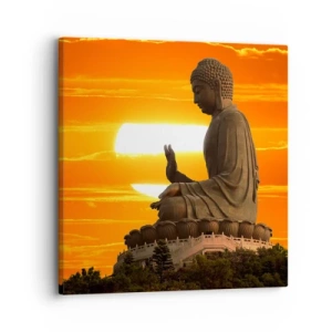 Bild auf Leinwand - Leinwandbild - Keine Angst vor der Welt - 30x30 cm