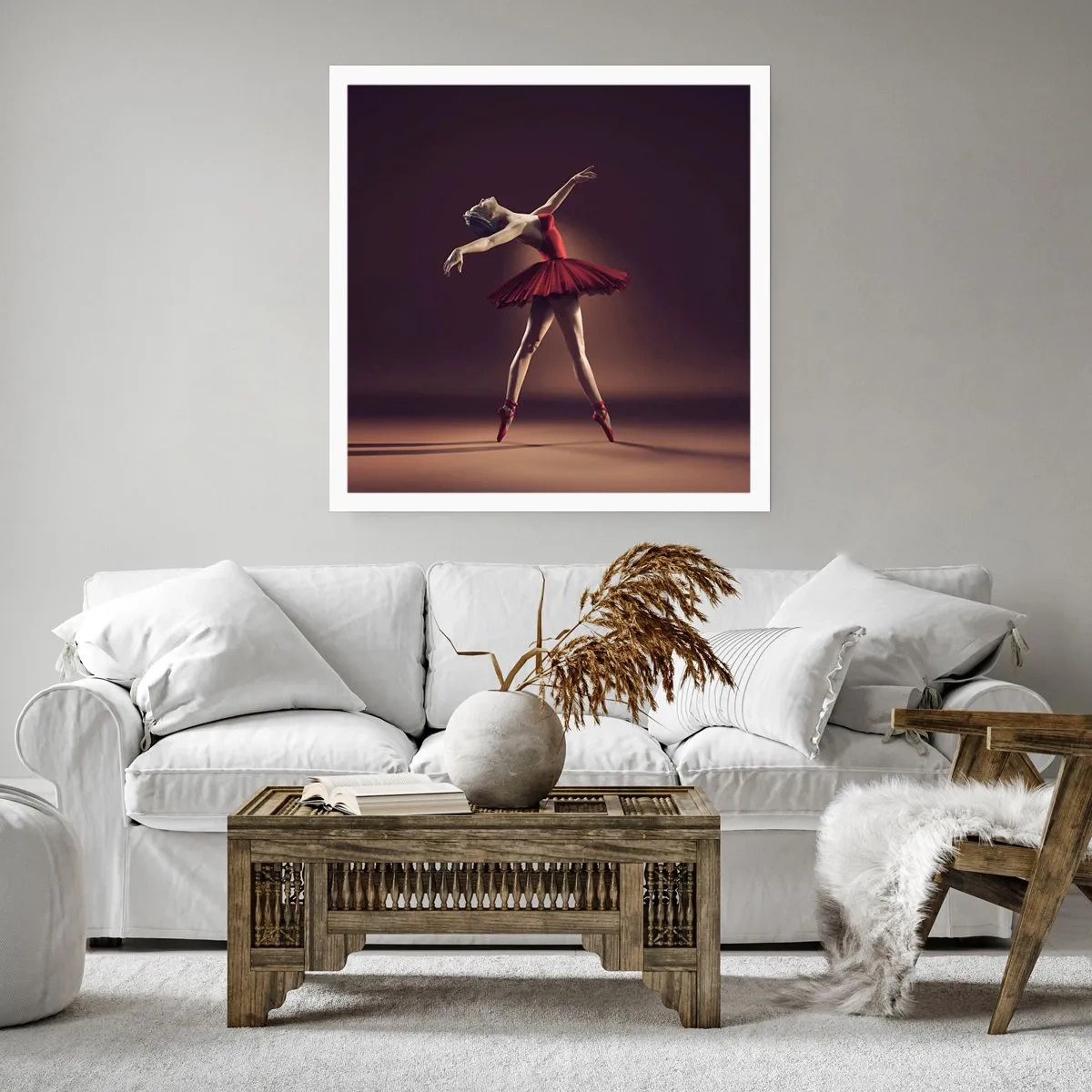 Poster - Eine Primaballerina - 40x40 cm