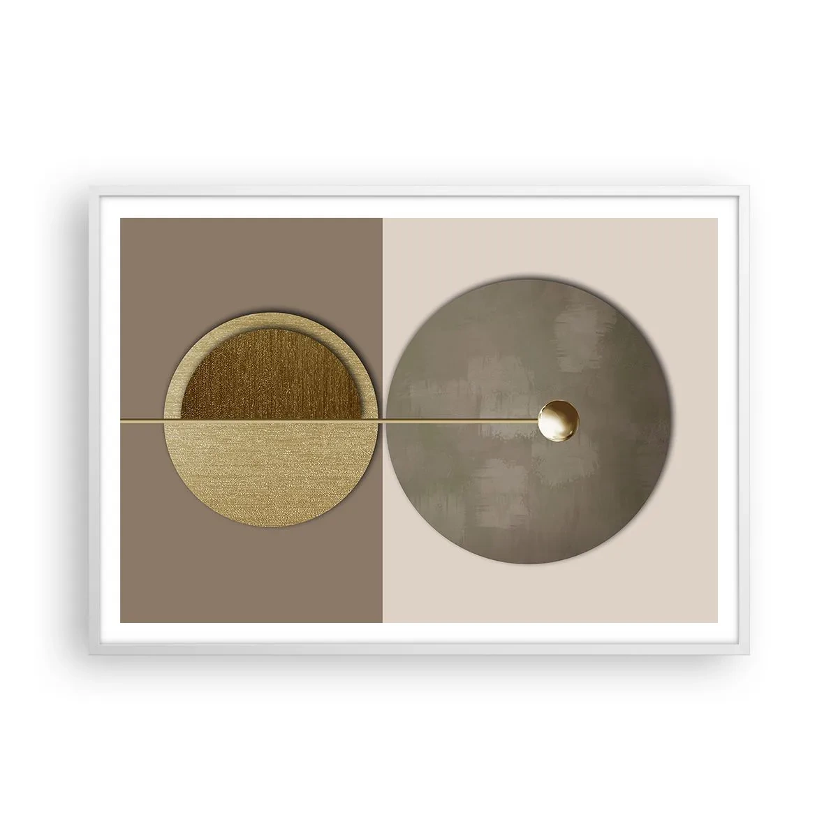Poster in einem weißen Rahmen - Perfekte Balance - 100x70 cm