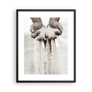 Poster in einem schwarzem Rahmen - Mit diesen Händen… - 40x50 cm