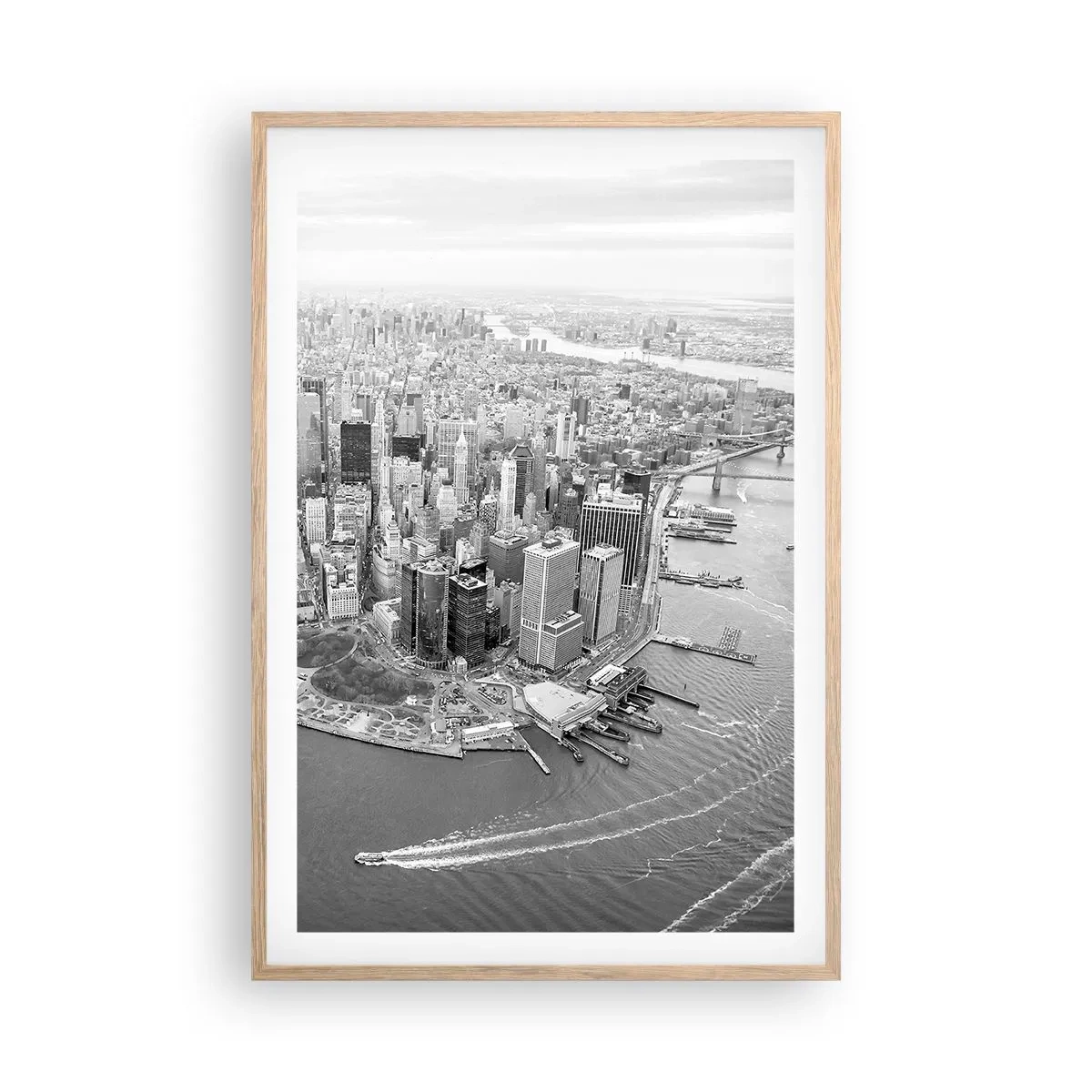 Poster in einem Rahmen aus heller Eiche - Und wie kann es man nicht lieben? - 61x91 cm