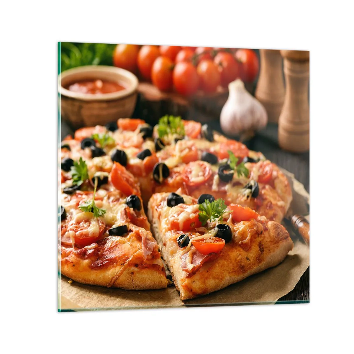 Glasbild - Bild auf glas - Du bist schon wieder davongekommen - 40x40 cm