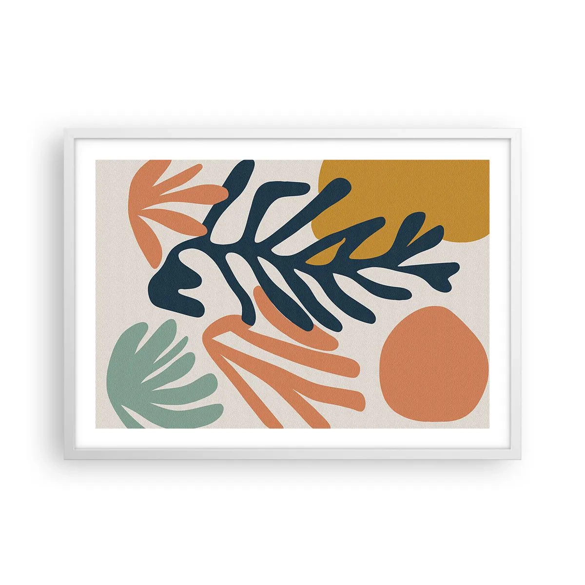Poster in einem weißen Rahmen - Korallenmeere - 70x50 cm