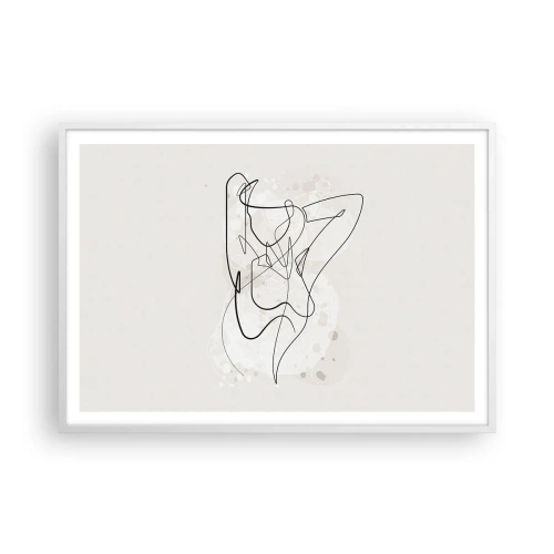 Poster in einem weißen Rahmen - Die Kunst der Verführung - 100x70 cm