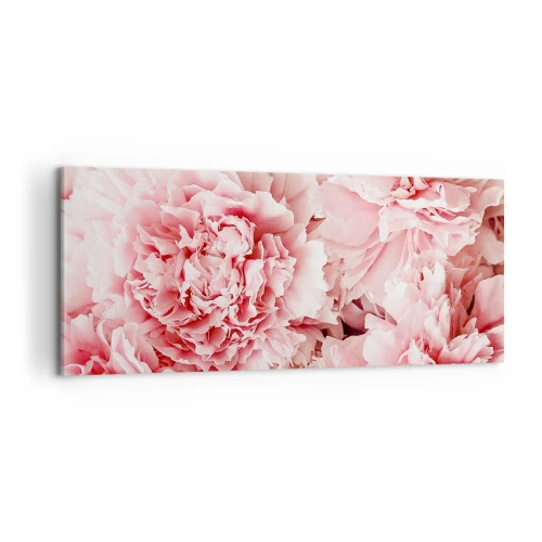Bild auf Leinwand - Leinwandbild - Rosa Traum - 100x40 cm
