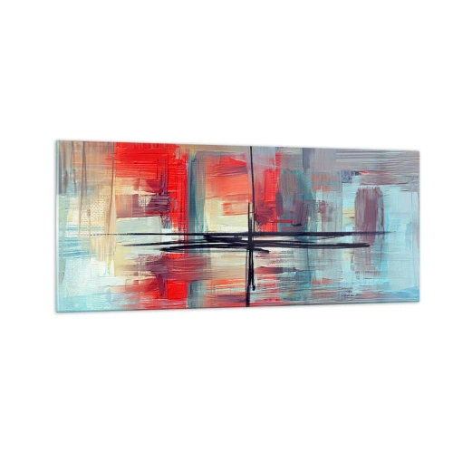 Glasbild - Bild auf glas - Landschaft in einer unbekannten Dimension - 100x40 cm