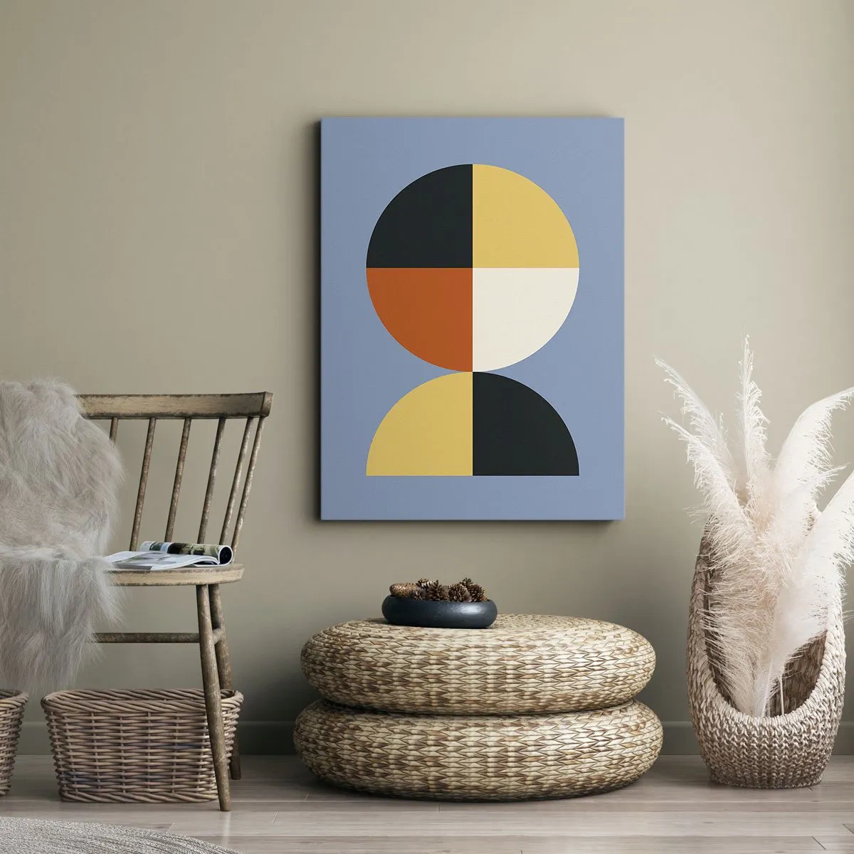 Bild auf Leinwand - Leinwandbild - Beobachte und zähle - 45x80 cm