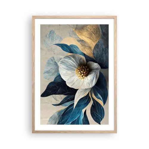 Poster in einem Rahmen aus heller Eiche - Er hat ein Herz aus Gold - 50x70 cm