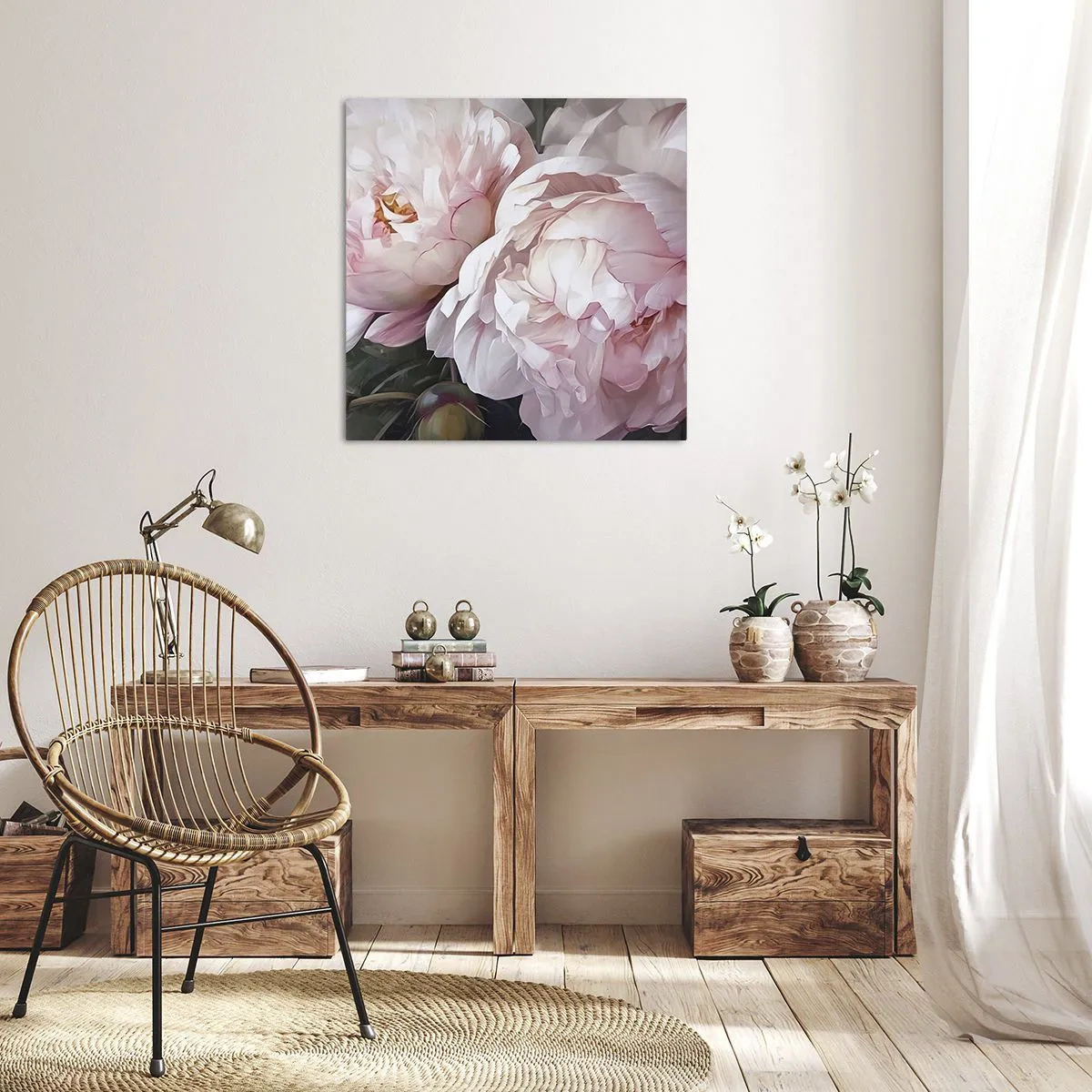 Bild auf Leinwand - Leinwandbild - In der Blüte angehalten - 30x30 cm