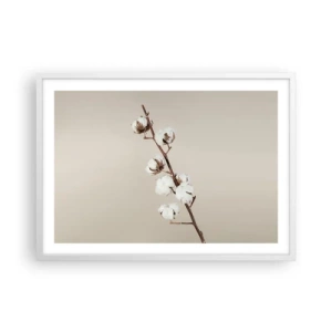 Poster in einem weißen Rahmen - An der Quelle der Weichheit - 70x50 cm