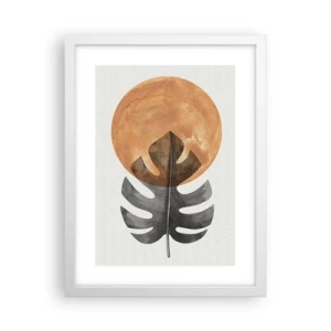 Poster in einem weißen Rahmen - Immer die Sonne - 30x40 cm