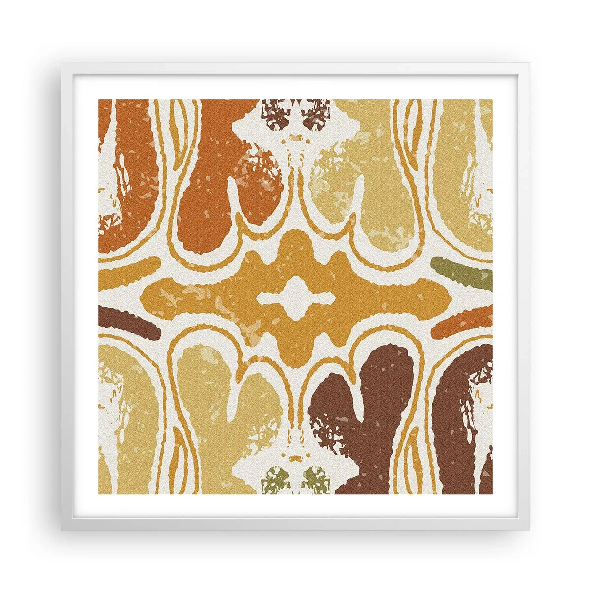 Poster in einem weißen Rahmen - Sentimentale Abstraktion - 60x60 cm