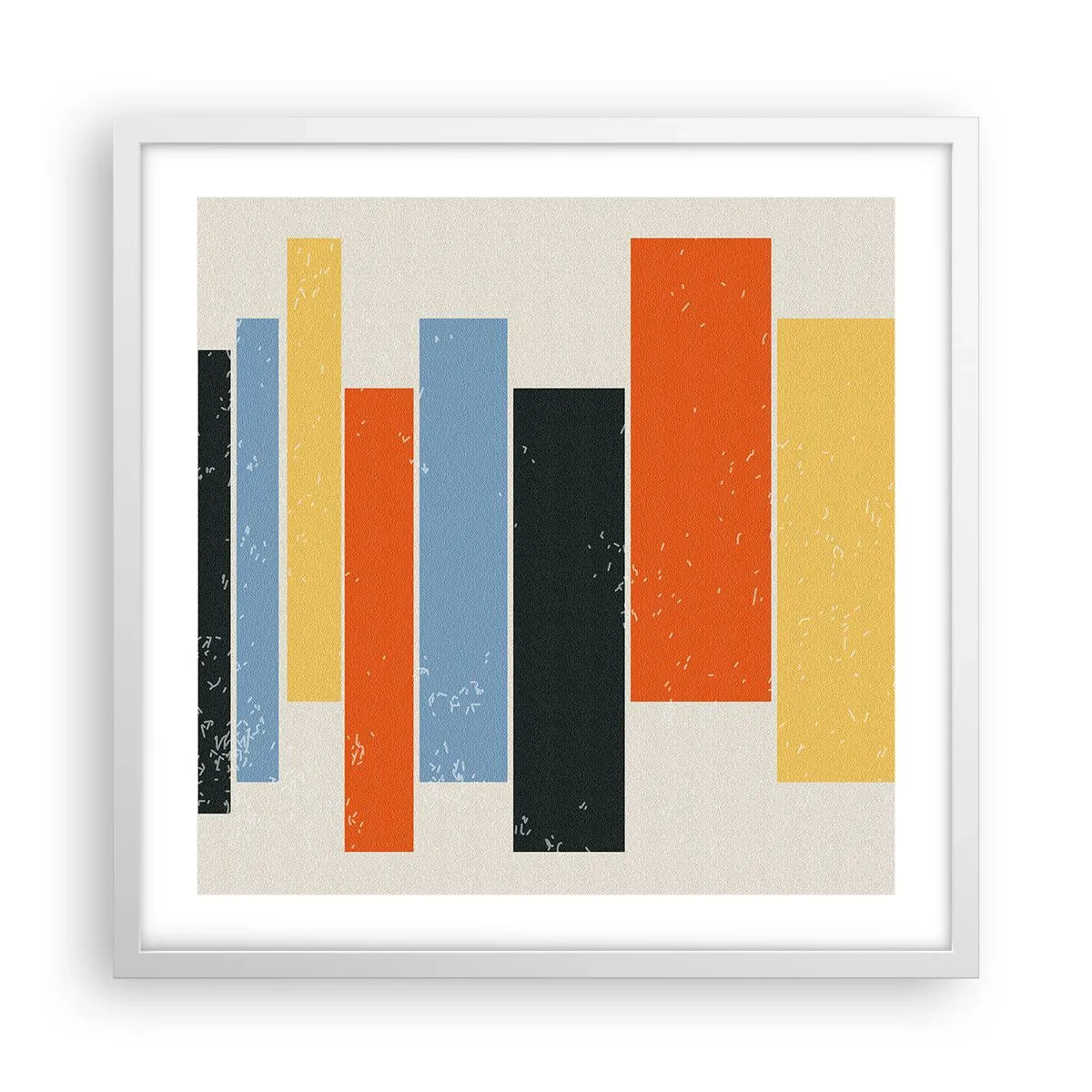 Poster in einem weißen Rahmen - Musiknotation - 50x50 cm