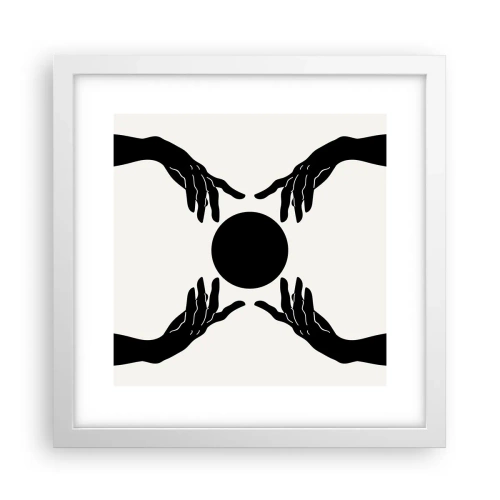 Poster in einem weißen Rahmen - Geheimes Zeichen - 30x30 cm