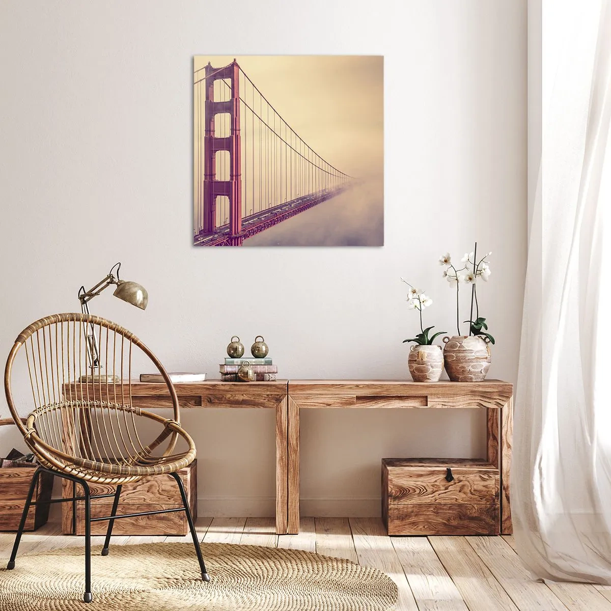 Bild auf Leinwand - Leinwandbild - Zwischen Himmel und Erde - 70x70 cm