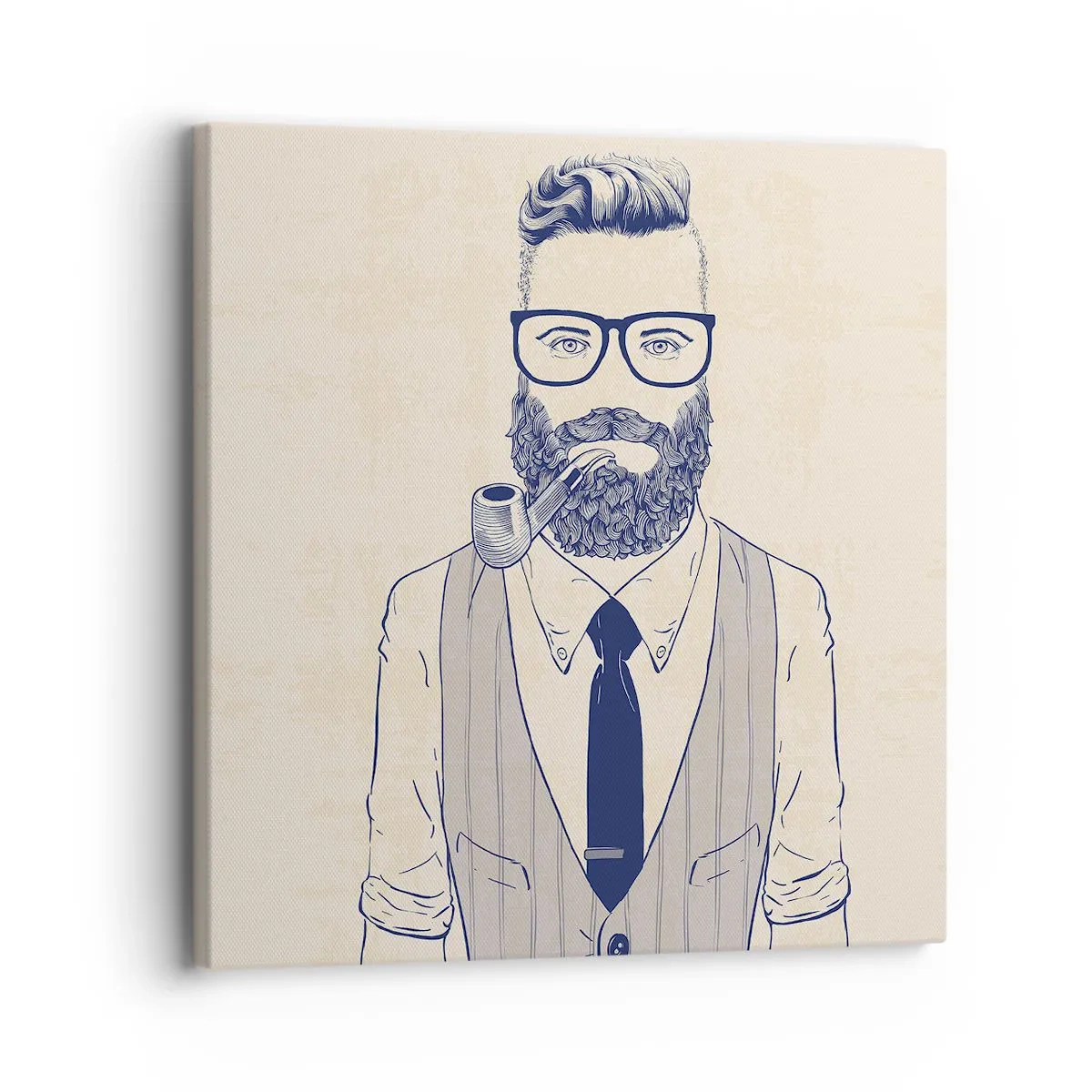 Bild auf Leinwand - Leinwandbild - Fröhlich, maskulin und modisch - 30x30 cm