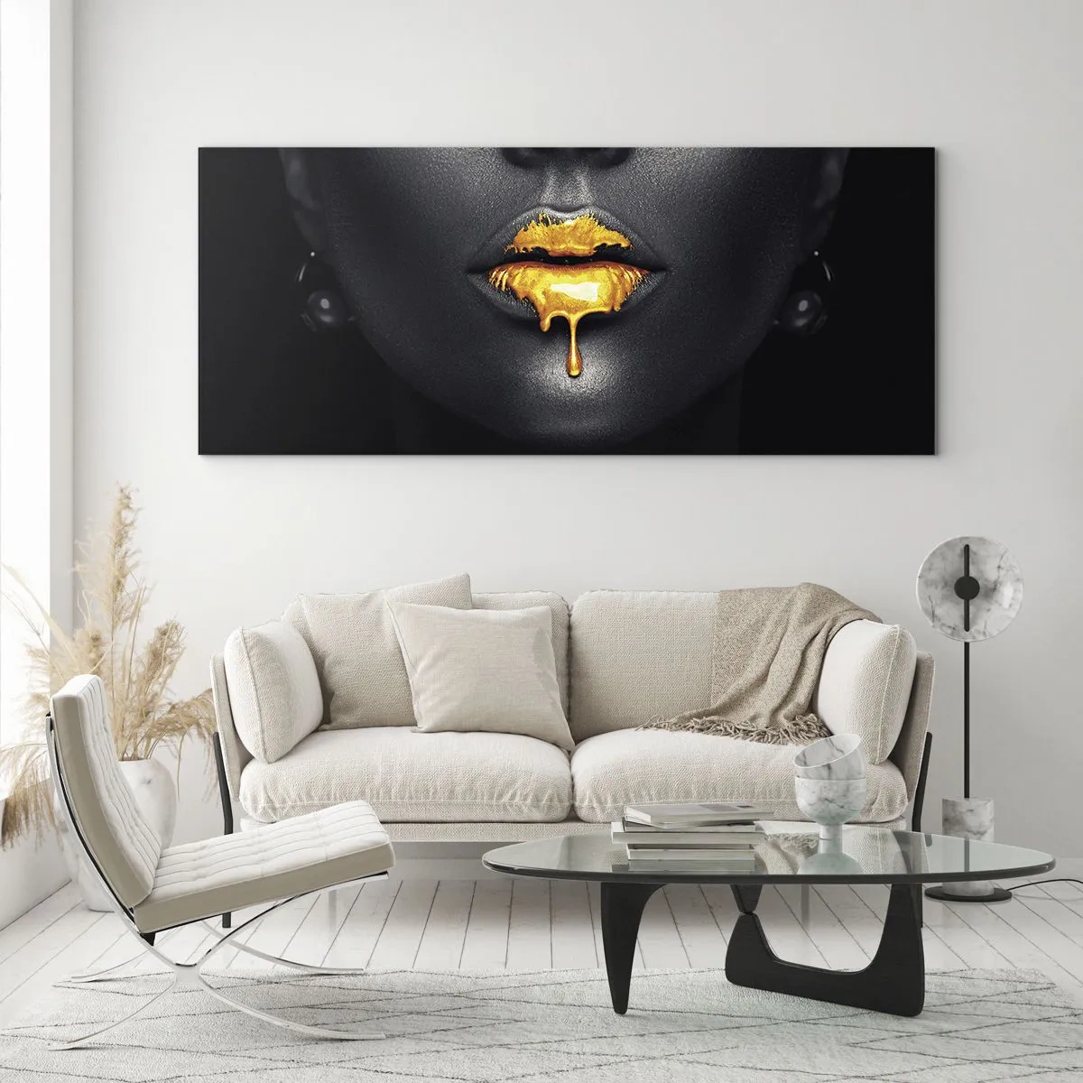 Glasbild - Bild auf glas - Goldmaul - 100x40 cm