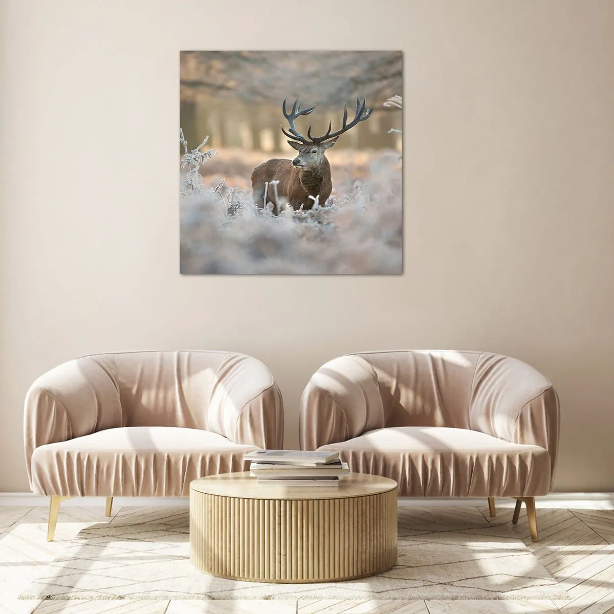 Glasbild - Bild auf glas - Ein flotter Morgen - 70x70 cm