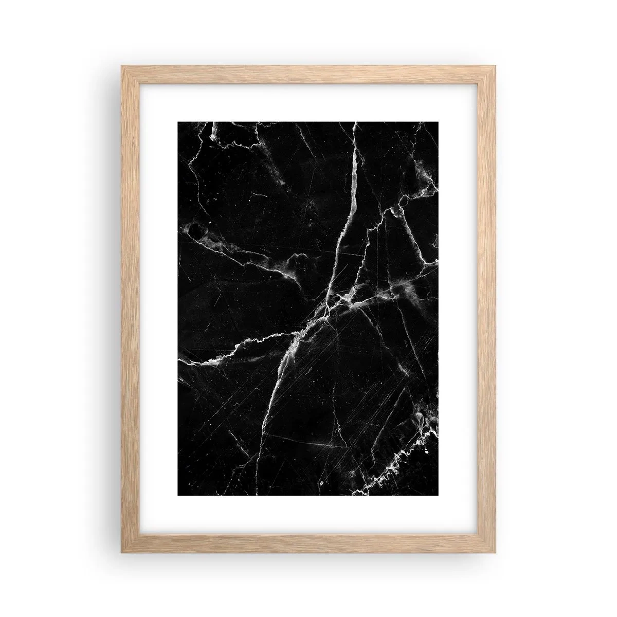 Poster in einem Rahmen aus heller Eiche - Geheimleben des Steins - 30x40 cm