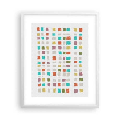 Poster in einem weißen Rahmen - Unbekanntes Spiel - 40x50 cm