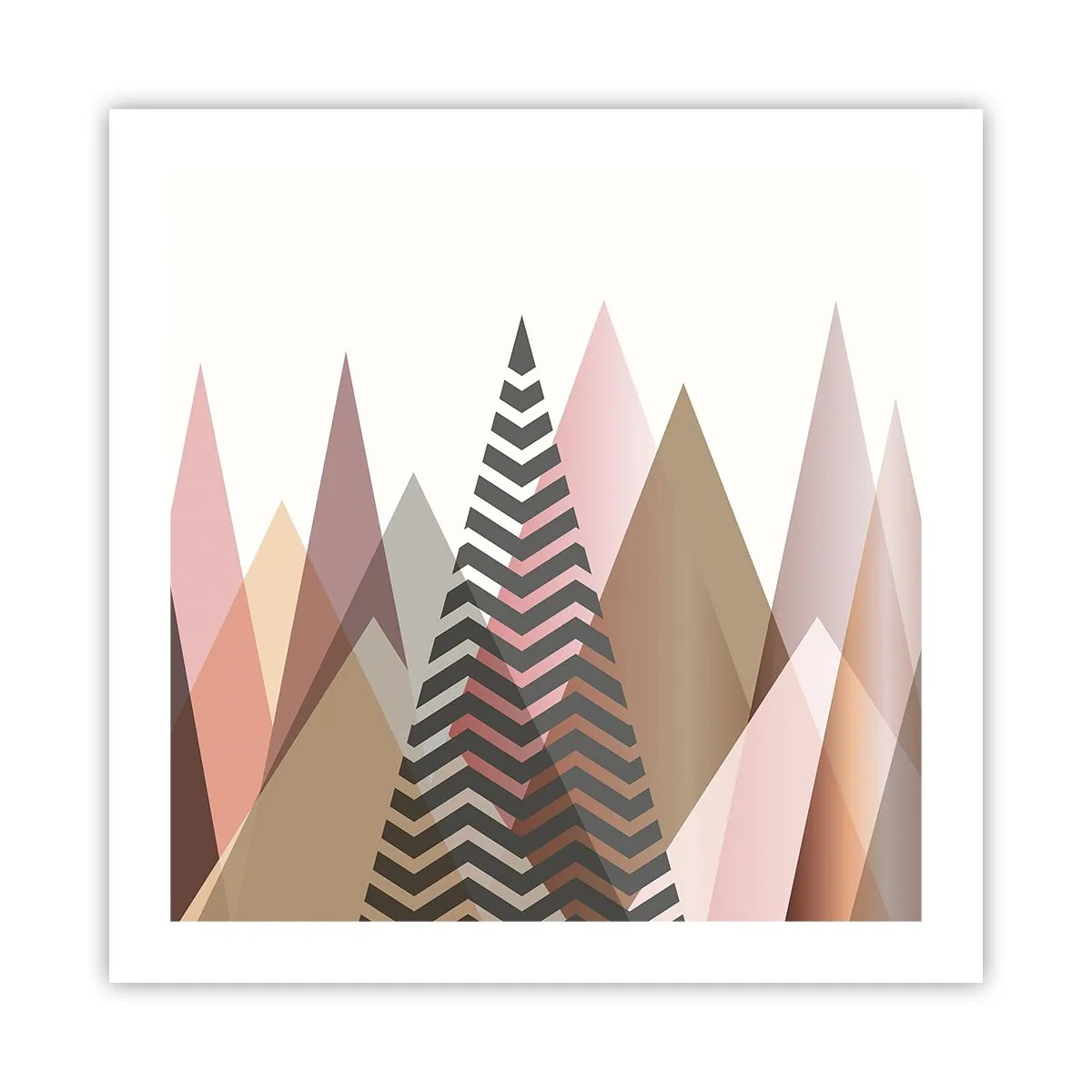 Poster - Pyramidale Aussicht - 50x50 cm