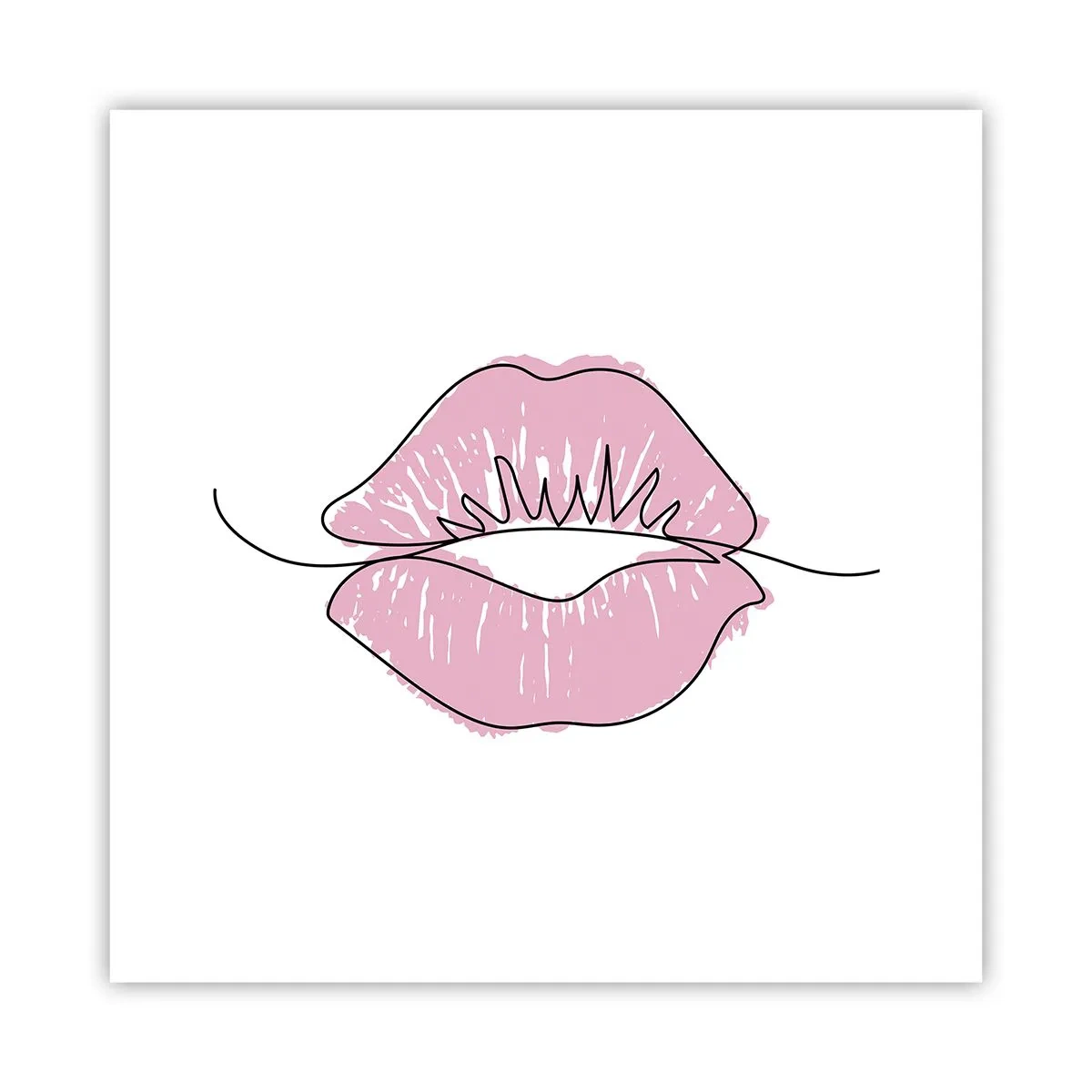 Poster - Bereit zum Küssen? - 30x30 cm