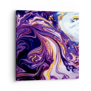 Bild auf Leinwand - Leinwandbild - Die Falte ist lila geworden - 30x30 cm