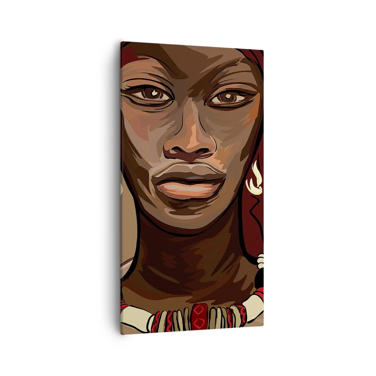 Bild auf Leinwand - Leinwandbild - Venus aus Ebenholz  - 55x100 cm