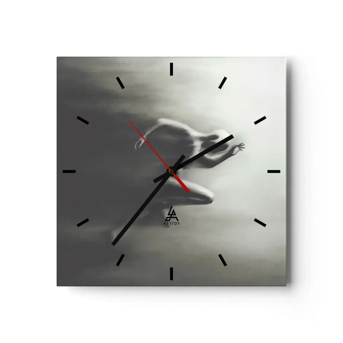 Wanduhr - Glasuhr - Unwiderstehlich - 40x40 cm