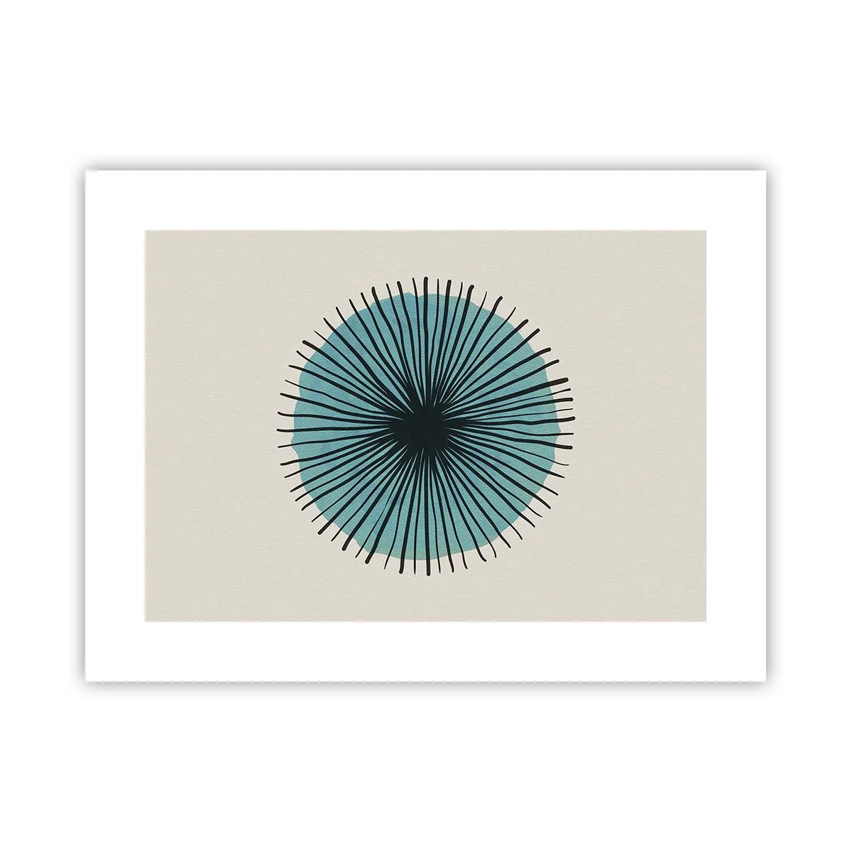 Poster - Strahlend im Blau - 40x30 cm