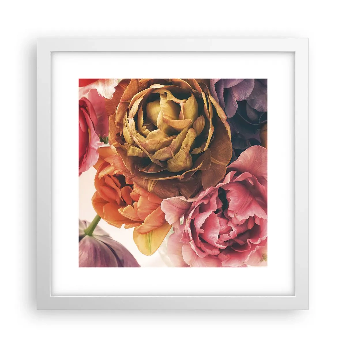 Poster in einem weißen Rahmen - Eine Feier des Lebens - 30x30 cm