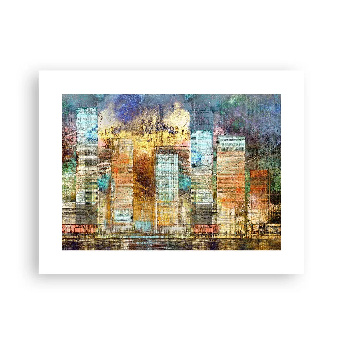 Poster - Sonnige Metropole - 40x30 cm