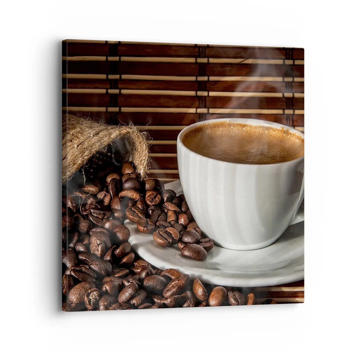 Bild auf Leinwand - Leinwandbild - Die Schwärze von Kohle, die Klarheit von Bernstein - 30x30 cm