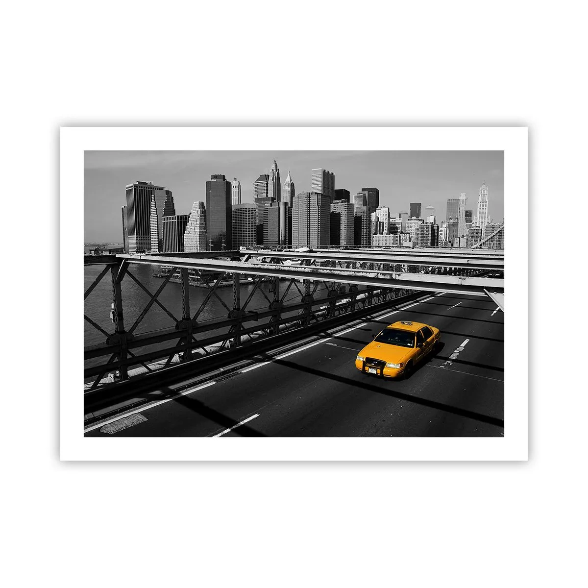 Poster - Die Farbe einer Großstadt - 70x50 cm