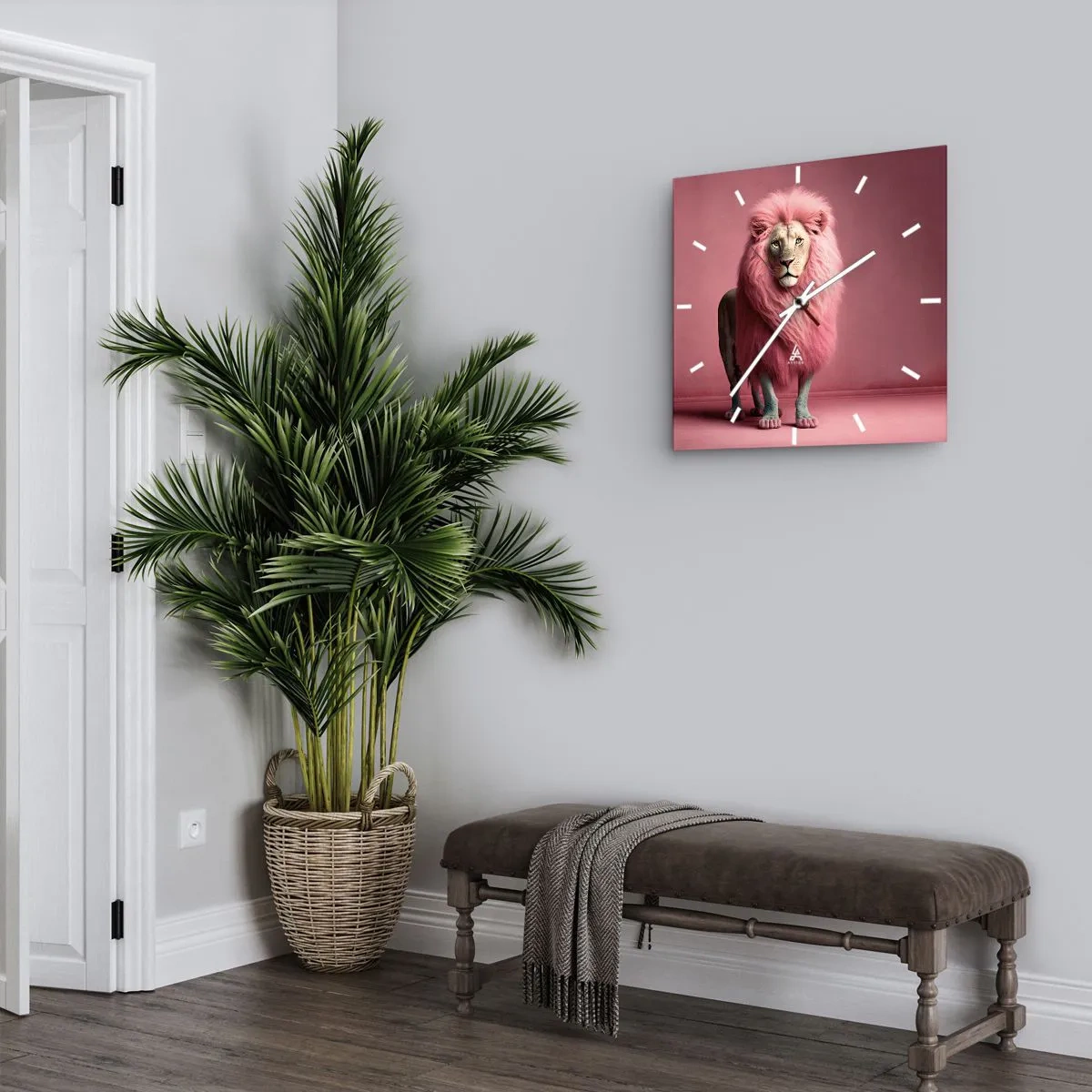 Wanduhr - Glasuhr - Und du hast keine Angst mehr - 40x40 cm