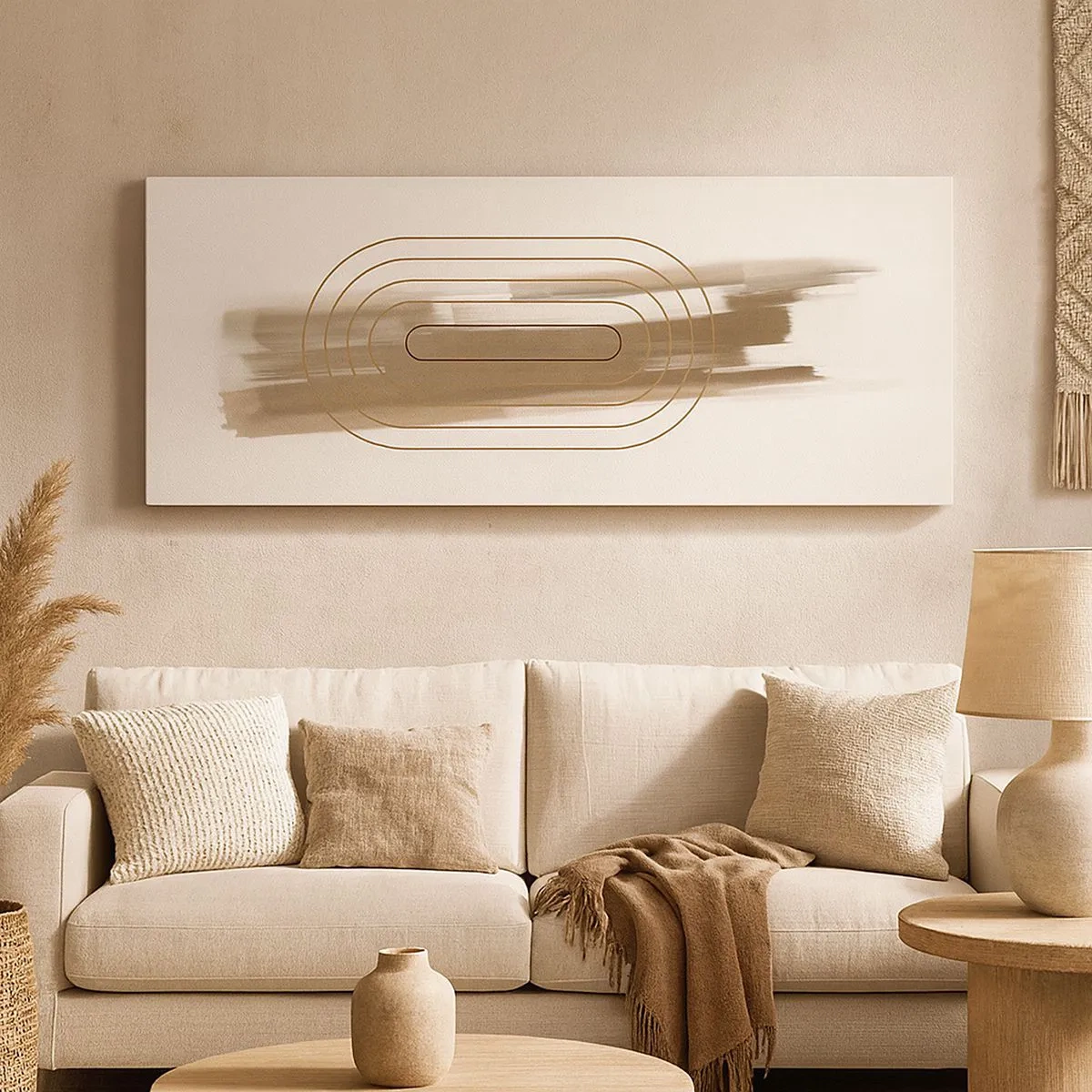 Bild auf Leinwand - Leinwandbild - Ein Hauch von Grau - 100x40 cm