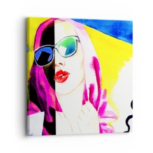 Bild auf Leinwand - Leinwandbild - Ich bin nicht weiß und ich bin nicht schwarz - 30x30 cm