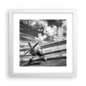 Poster in einem weißen Rahmen - Ich kann es kaum erwarten! - 30x30 cm