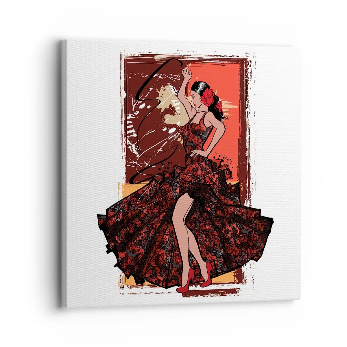 Bild auf Leinwand - Leinwandbild - Im Rhythmus des Herzens - 30x30 cm