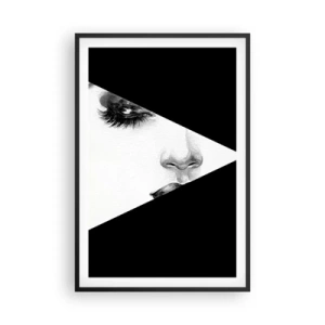 Poster in einem schwarzem Rahmen - Immer unentdeckt - 61x91 cm