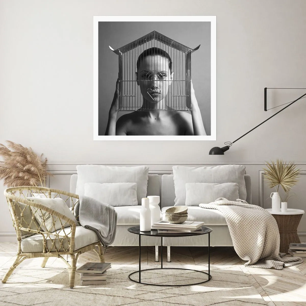 Poster - Ein leicht surreales Portrait - 60x60 cm