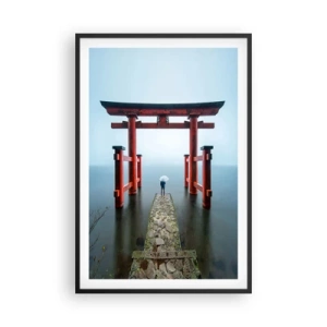 Poster in einem schwarzem Rahmen - Japanische Träumerei - 61x91 cm